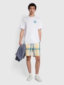 Farah Mackey Regular Fit Organic Cotton T-Shirt In White -Farah jblqtnfe7v7uybh7ivbj