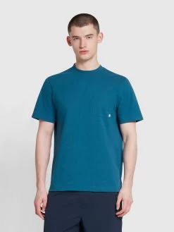 Farah Stacy Regular Fit Chest Pocket T-Shirt In Croft Green