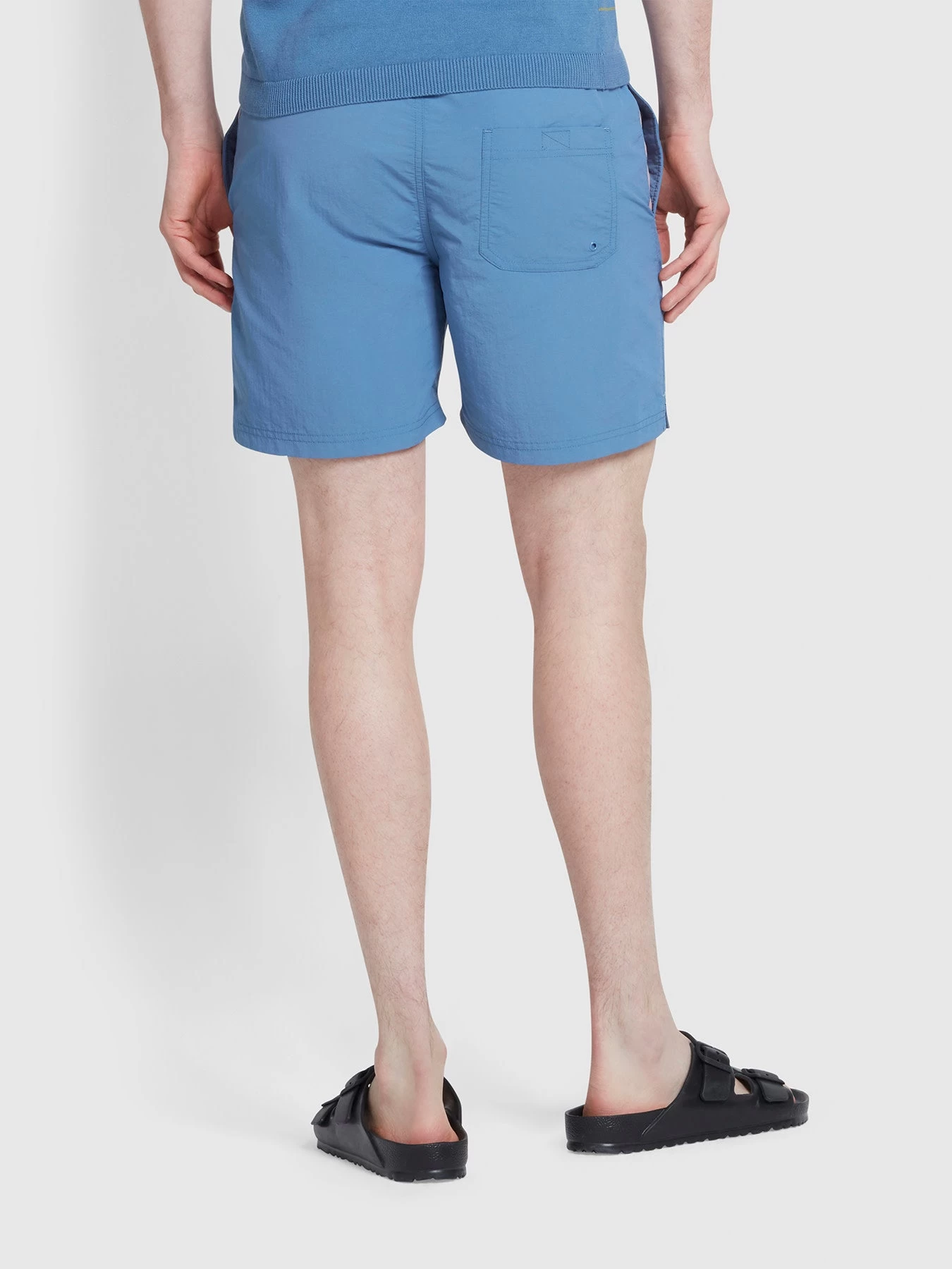 Farah Colbert Regular Fit Plain Swim Shorts In Sheaf Blue 5 Farah Colbert Regular Fit Plain Swim Shorts In Sheaf Blue - Image 3