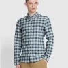 Farah Fraser Slim Fit Check Long Sleeve Shirt In Brook Blue 2 Farah Fraser Slim Fit Check Long Sleeve Shirt In Brook Blue -Farah ld1myeky3cwdwfzjglkd