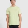 Farah Danny Regular Fit Organic Cotton T-Shirt In Lime Green