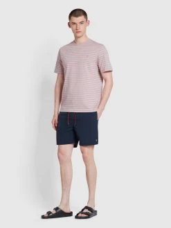 Farah Colbert Regular Fit Plain Swim Shorts In True Navy