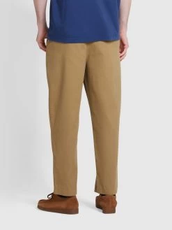 Farah Hawtin Tapered Fit Twill Trousers In True Khaki -Farah ndjhg3pbrzvyta535g5t