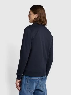 Farah Sorrento Regular Fit Loopback Full Zip Sweatshirt In True Navy -Farah nrek5z7e5ni6gnzavht9