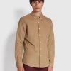 Farah Fontella Slim Fit Corduroy Shirt In Beige -Farah o2hu9vhio7mmmbraovsd