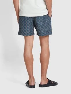 Farah Colbert Geo Print Swim Shorts In True Navy -Farah p7wzvjqhn58uo5nojxqh