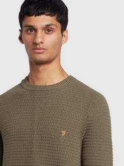 Farah Widnes Regular Fit Crew Neck Jumper In Vintage Green -Farah pgzpwkpjca50cwoezdb2