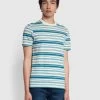 Farah Archer Slim Fit Short Sleeve T-Shirt In Marina Blue -Farah pjd0utk8pkwvr22gant0