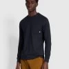 Farah Burt Regular Fit Chest Pocket T-Shirt In True Navy 2 Farah Burt Regular Fit Chest Pocket T-Shirt In True Navy -Farah pqoabvjltrvxy31b3sft