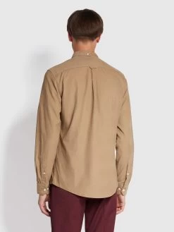 Farah Fontella Slim Fit Corduroy Shirt In Beige -Farah pwqsvo5wwohspcview8k