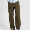 Farah Greenport Utility Canvas Trousers In Olive Green