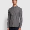 Steen Slim Fit Brushed Organic Cotton Shirt In Farah Grey Marl -Farah qz6yvfhqd6cdmceue8qn