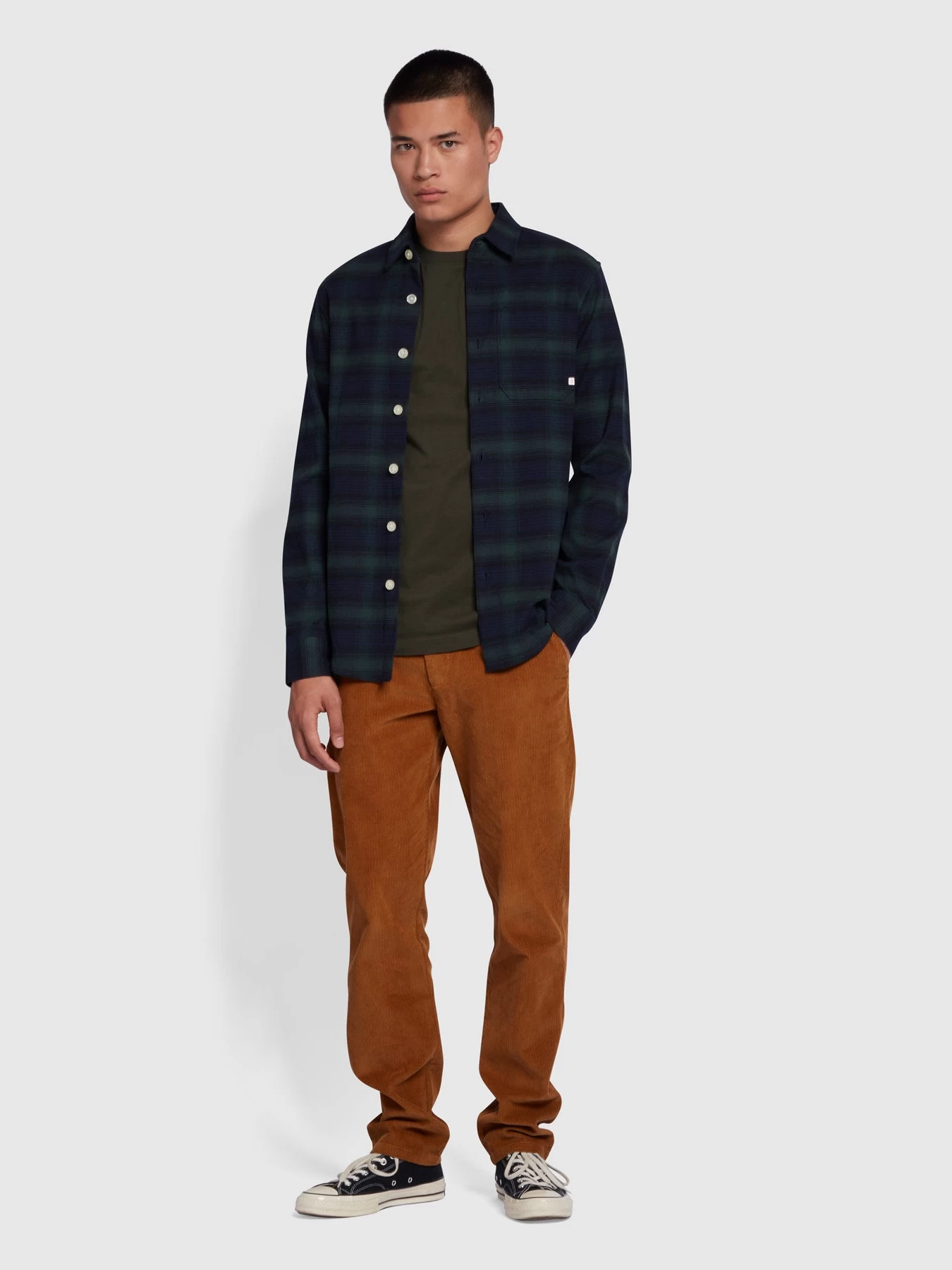 Farah Danny Regular Fit Organic Cotton T-Shirt In Evergreen 4 Farah Danny Regular Fit Organic Cotton T-Shirt In Evergreen - Image 2