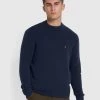 Farah Spero Regular Fit Crew Neck Jumper In True Navy -Farah rcmmtxlpkhwy9sfkrlru