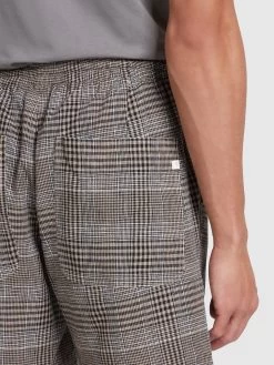 Farah Redwald Check Drawstring Shorts In True Khaki -Farah re34ez5gcqtxcgiuwmgi