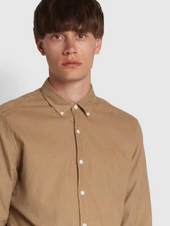 Farah Fontella Slim Fit Corduroy Shirt In Beige -Farah skvzzag4ezwxfh62dezt