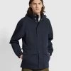 Farah Gunnar Parka Jacket In True Navy -Farah t4btzdjjrsmjecen2lus