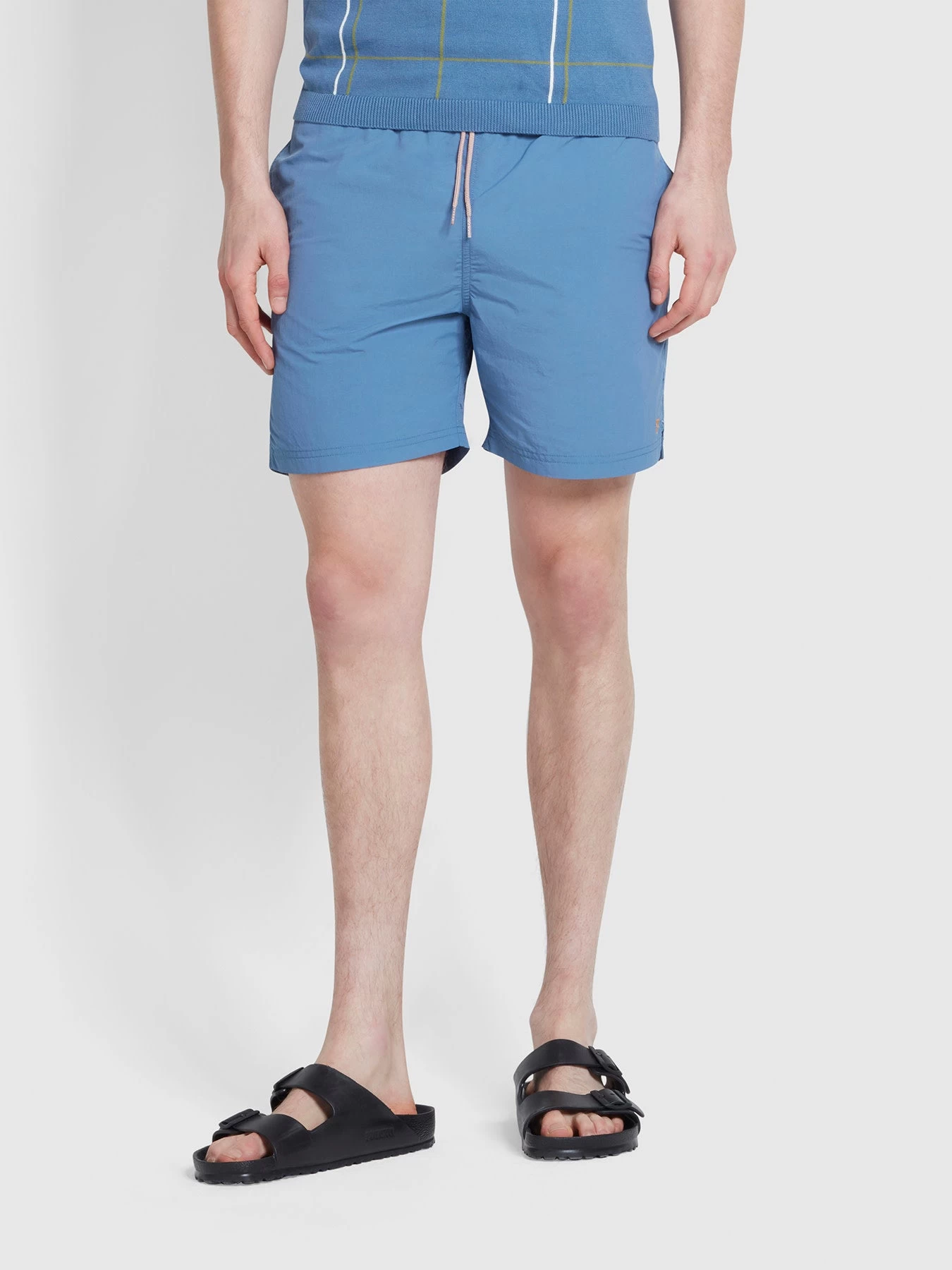 Farah Colbert Regular Fit Plain Swim Shorts In Sheaf Blue 4 Farah Colbert Regular Fit Plain Swim Shorts In Sheaf Blue - Image 2