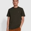 Farah Danny Regular Fit Organic Cotton T-Shirt In Evergreen -Farah twooelnnqmfzlksbm7l7
