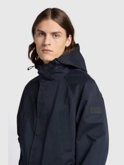 Farah Gunnar Parka Jacket In True Navy -Farah vfi2psys1brp5sywqfxh