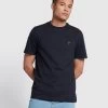 Farah Danny Regular Fit Organic Cotton T-Shirt In True Navy -Farah vjkx33wgwoe244df7re8