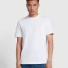 Farah Danny Regular Fit Organic Cotton T-Shirt In White -Farah wae5vojiingoai93eauu