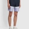 Farah Murphy Cut & Sew Swim Shorts In True Navy