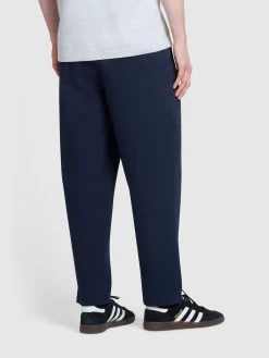 Farah Hawtin Tapered Fit Twill Trousers In True Navy -Farah x6oorc6kwsufuobe59bx