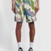 Farah Sepel Casual Fit Patch Camo Print Twill Shorts In Fog -Farah xpubvgpvx3i57b5m72nq
