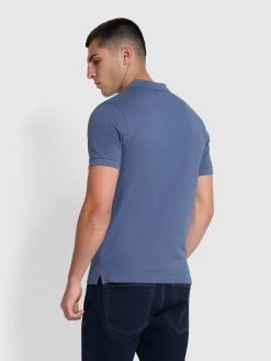 Farah Blanes Slim Fit Organic Cotton Polo Shirt In River Bed -Farah xxvkcj5k4przyjgrkgfx