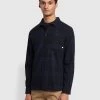 Farah Marks Relaxed Fit Check Overshirt In Yale