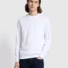 Farah Burt Regular Fit Chest Pocket T-Shirt In White -Farah yfx8es9inzo9bdhljdgh