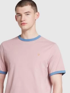 Farah Groves Regular Fit T-Shirt In Dark Pink -Farah yhszuhqcb78a41biyidv