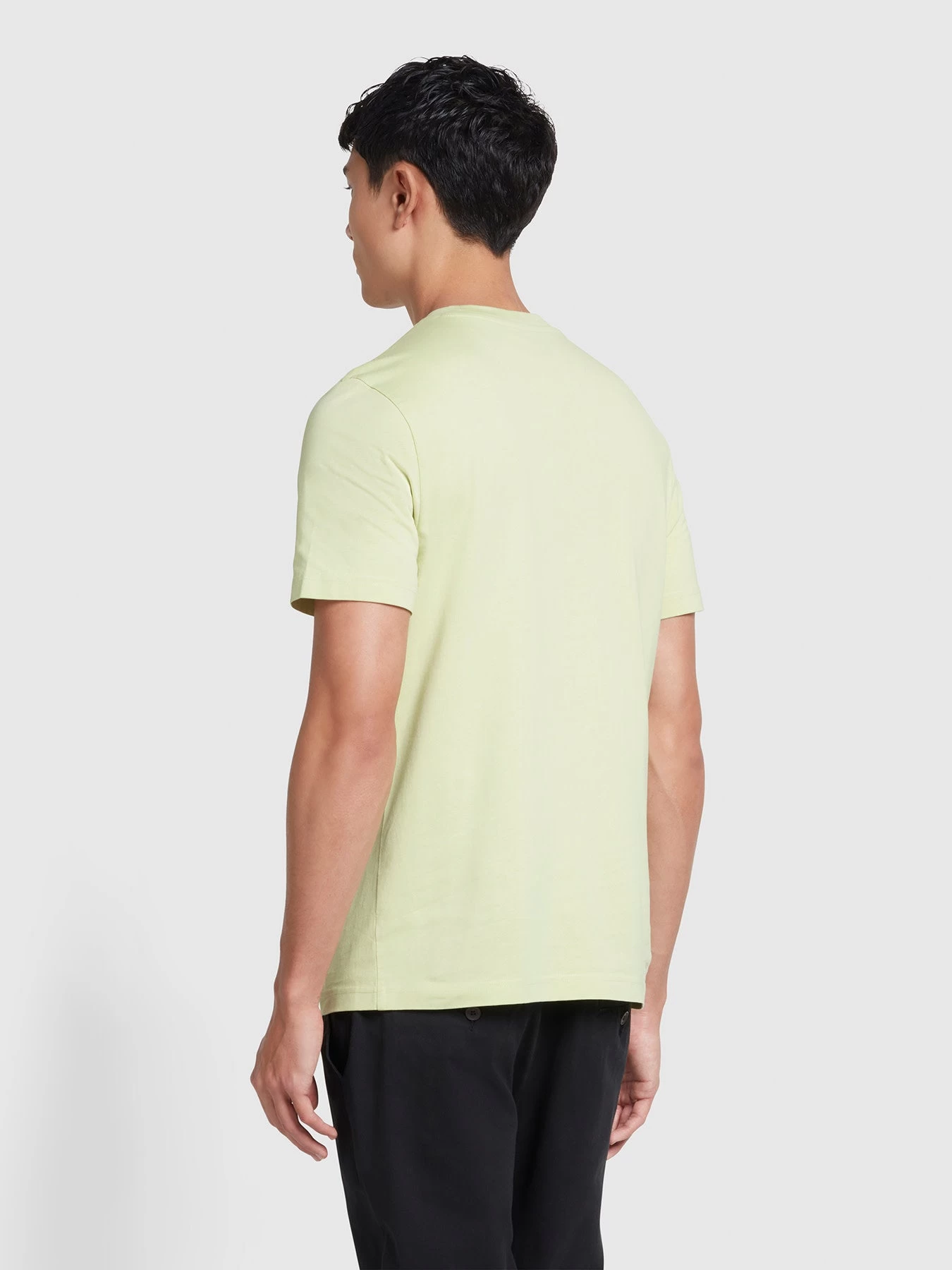 Farah Danny Regular Fit Organic Cotton T-Shirt In Lime Green 5 Farah Danny Regular Fit Organic Cotton T-Shirt In Lime Green - Image 3