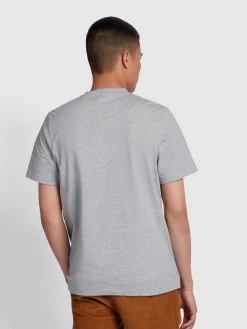 Danny Regular Fit Organic Cotton T-Shirt In Farah Grey Marl -Farah zmgcqxje1wvuj6pfg0kn