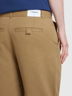 Farah Hawtin Tapered Fit Twill Trousers In True Khaki -Farah zqj40vdjf5iewllhuayy